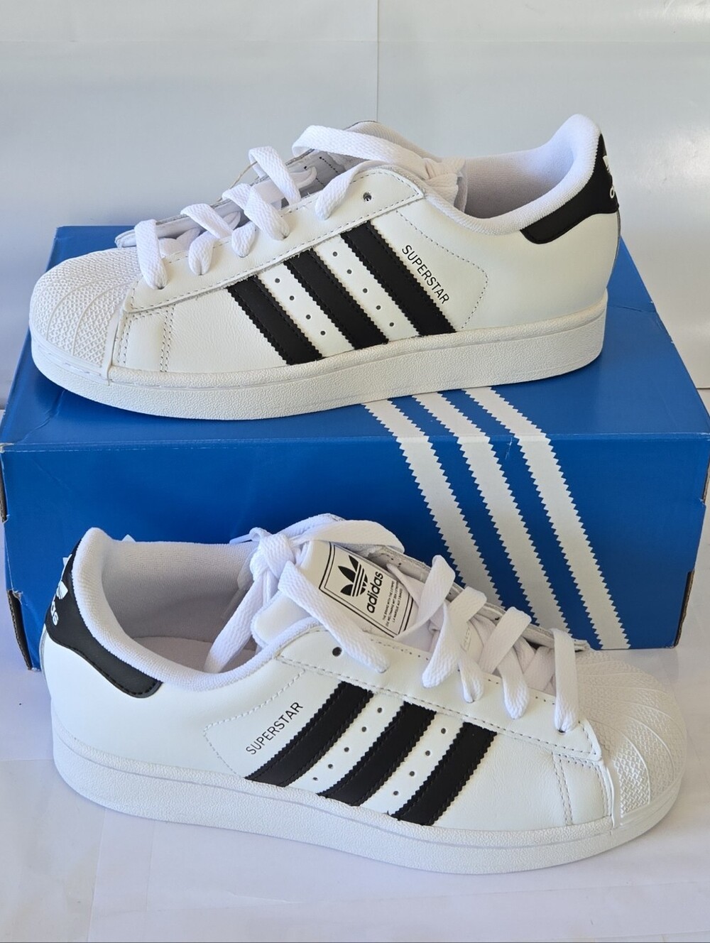 Adidas Superstar II W White Black Women's Shell Toe Sneakers